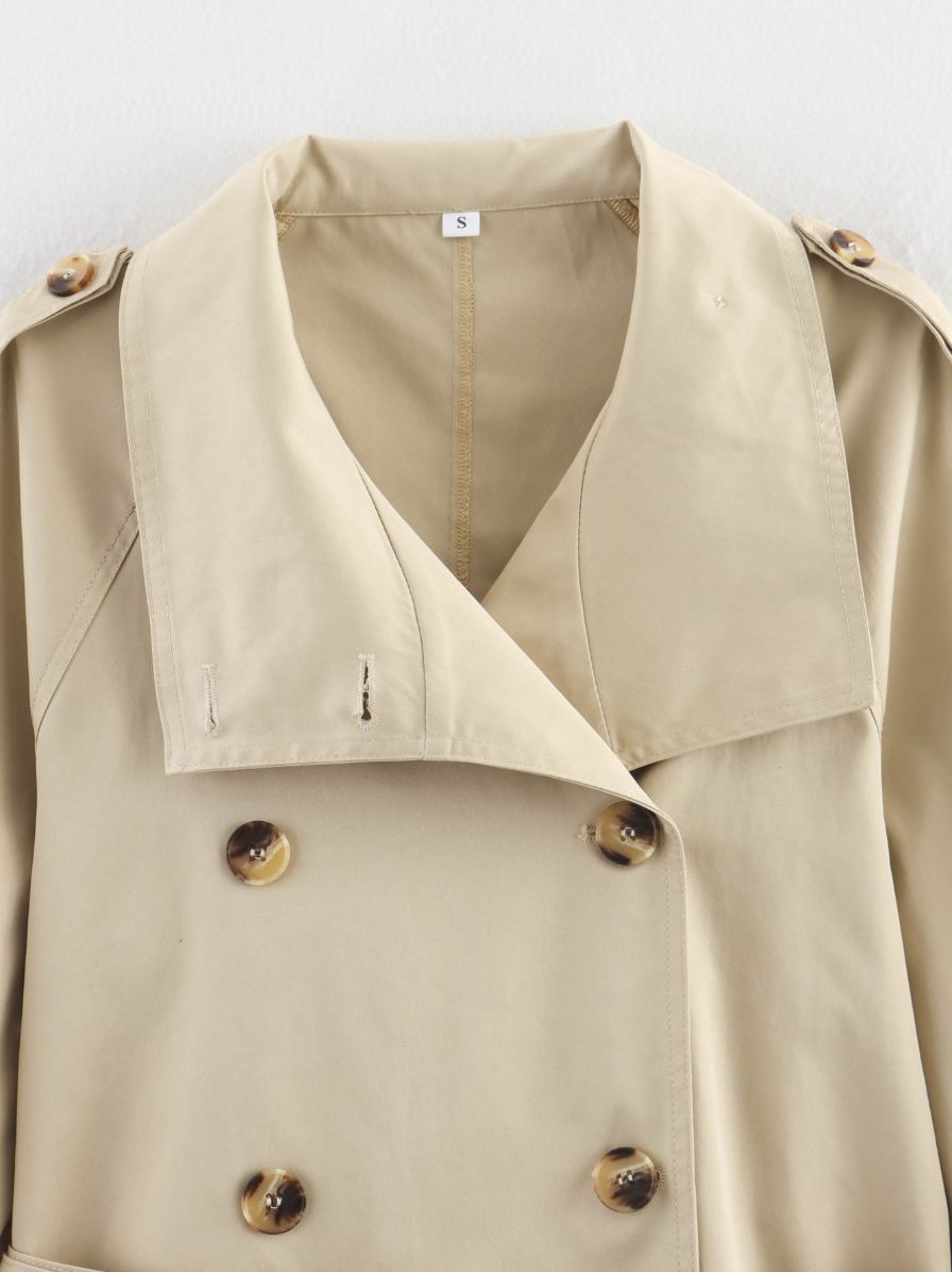 Avasé - Cropped Trench Jacket