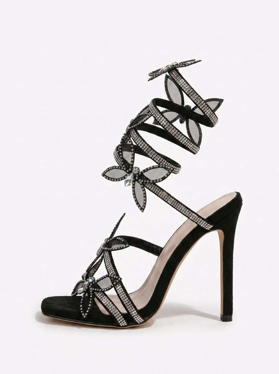 AVASÉ - Azurae Butterfly Wrap up Heels