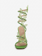 AVASÉ - Azurae Butterfly Wrap up Heels