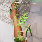 AVASÉ - Azurae Butterfly Wrap up Heels