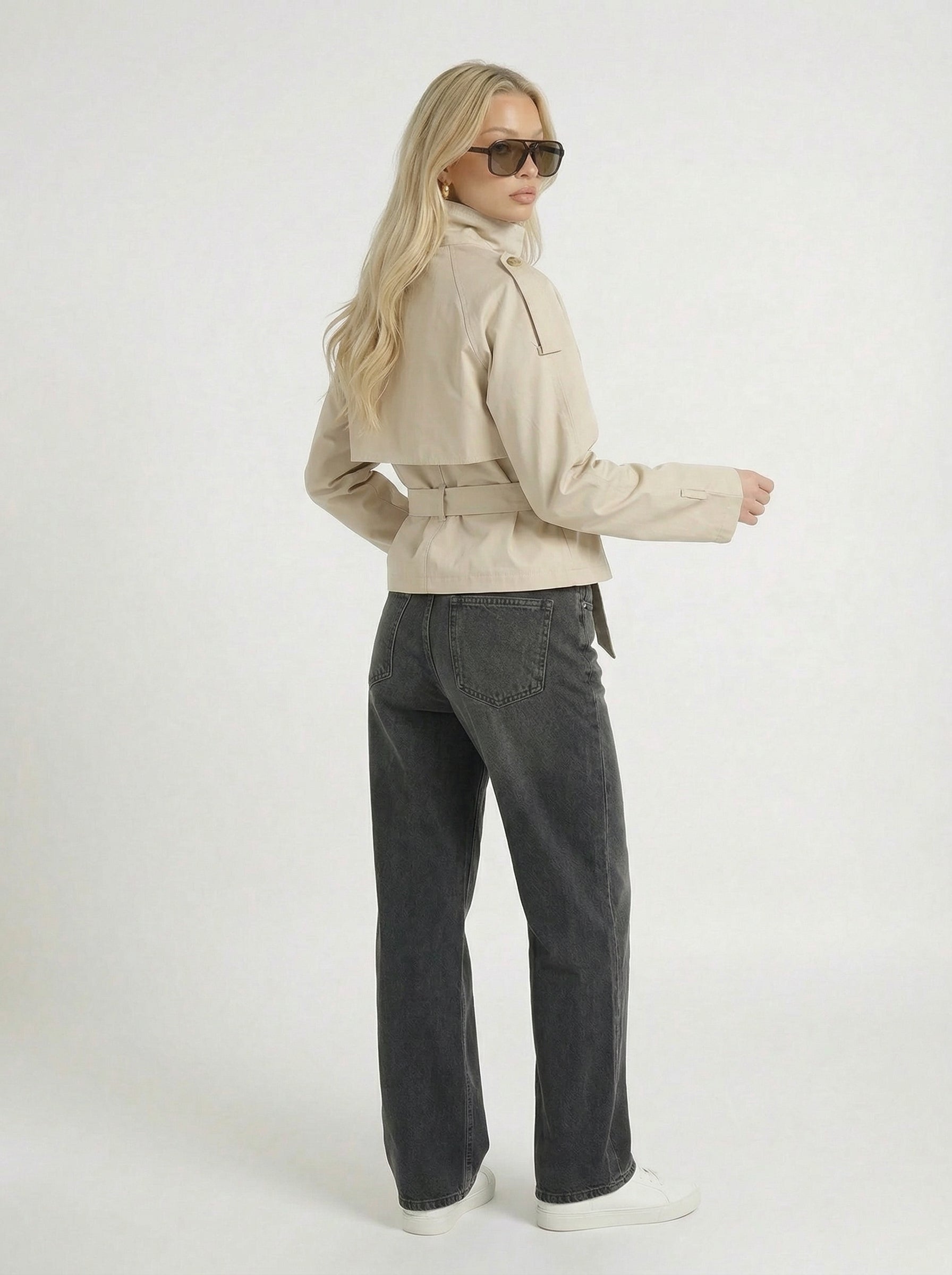 Avasé - Cropped Trench Jacket