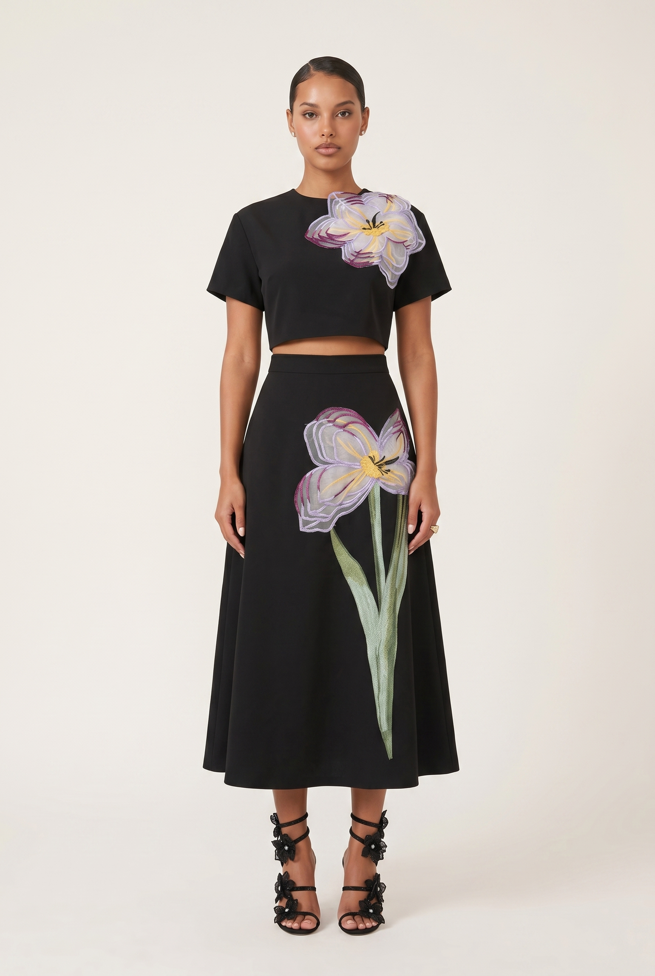 AVASÉ - Aurevia Floral Skirt & Top Set