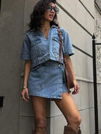 Avasé - Denim Set V Schnitt