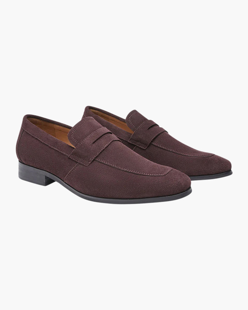 AVASÉ Suede Penny Loafers
