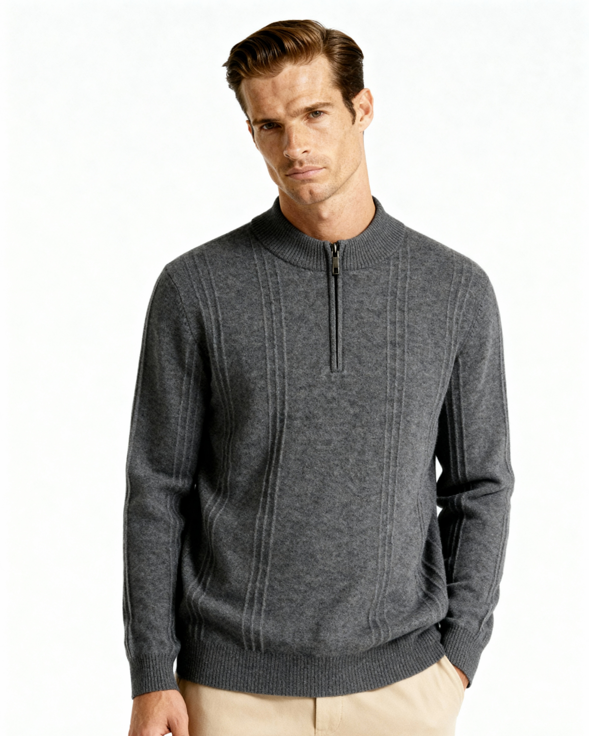 AVASÉ Cashmere Half Zip
