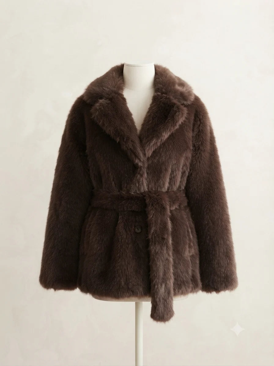 AVASÉ - Éliane Faux Fur Coat
