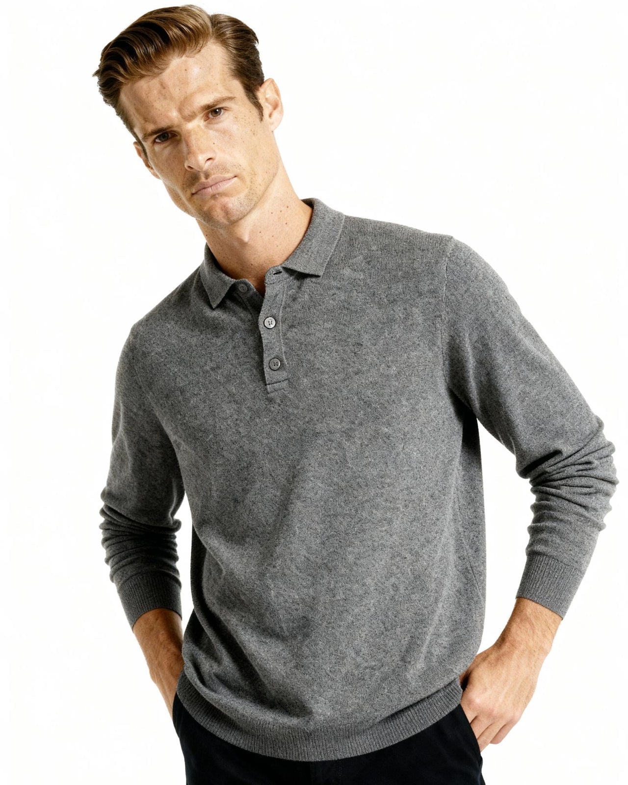 AVASÉ 100% Cashmere Polo