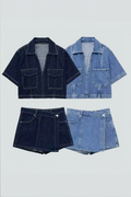 Avasé - Denim Set V Schnitt
