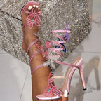 AVASÉ - Azurae Butterfly Wrap up Heels