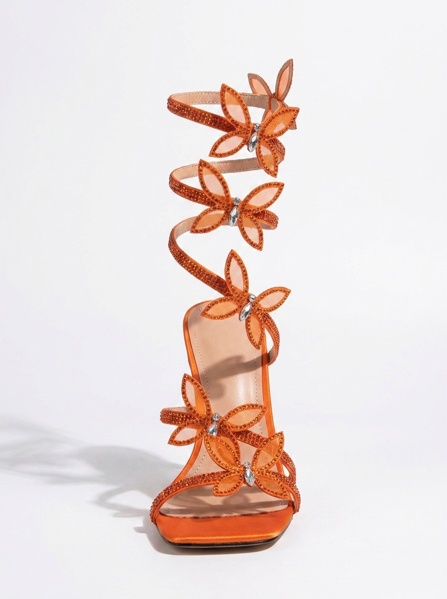 AVASÉ - Azurae Butterfly Wrap up Heels