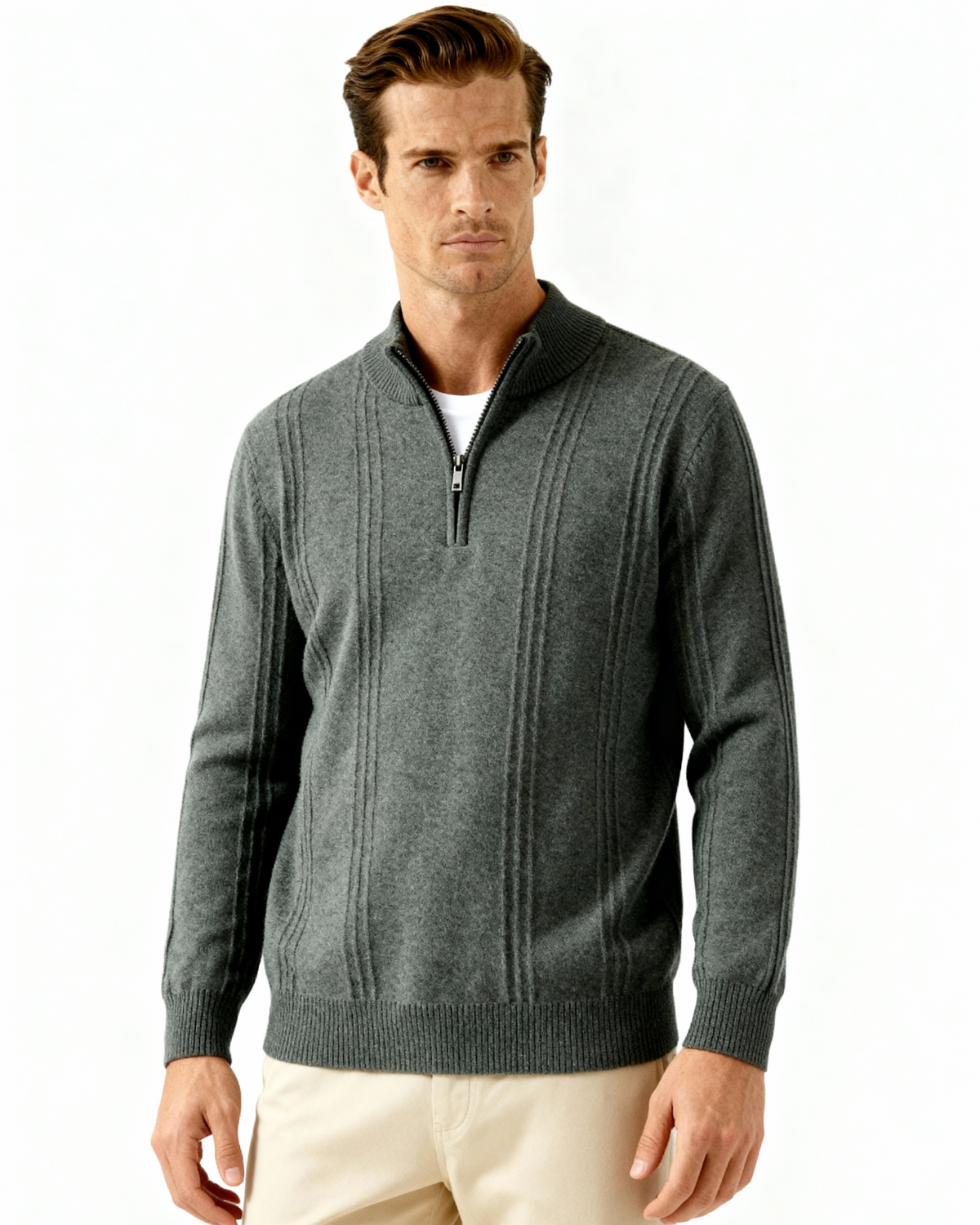 AVASÉ Cashmere Half Zip