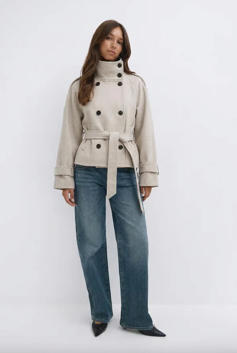 AVASÉ - Celine Belted Wool Jacket