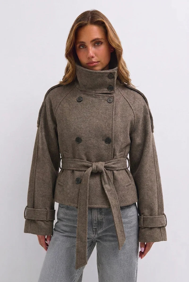 AVASÉ - Celine Belted Wool Jacket